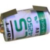 Batteria Litio 1/2AA 3.6V SAFT lamelle a saldare LS14250