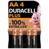 MN 1500 PLUS - PILA ALCALINA STILO AA DURACELL PLUS 100 (BLISTER 4PZ)