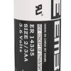 Batteria 2/3AA (ER14335) - 3,6 V 1650mA litio cloruro di tionile