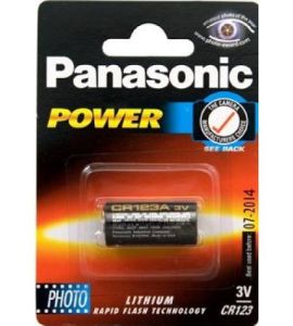 Batteria CR123A 3V PANASONIC