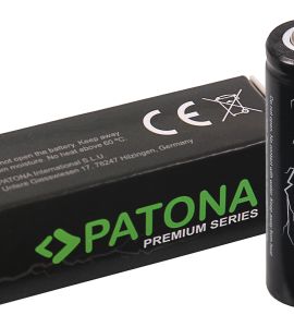 Batteria PATONA Premium 18650 Cell 18650 Li-ion Battery unprotected sharp/button top 3,7V 3350mAh LG Cell