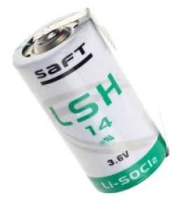 Batteria Litio Mezza Torcia 3.6V 5.8A SAFT LSH14 lamelle a saldare