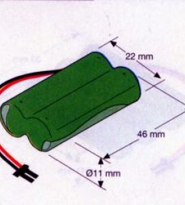 BATT.AAA NI-MH 2,4V 700MA