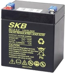 BATTERIA PIOMBO RICARICABILE SKB 12V 5.2Ah FASTON 6.3mm