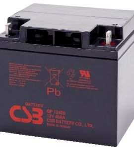 BATTERIA CICLICA PIOMBO RICARICABILE CSB 12V 40Ah DEEP CYCLE GP12400