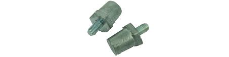 COPPIA POLO CONICO PER BATT.VITE M8 (2PCS)