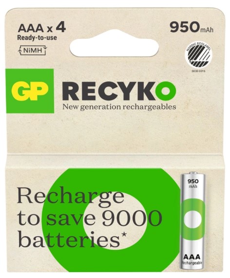 Batteria Ni-Mh AAA 950 mAh BL.4 GP